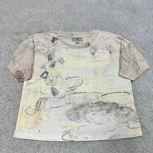 Cotélac Blouse Women’s Multicolored Short Sleeve Size 1